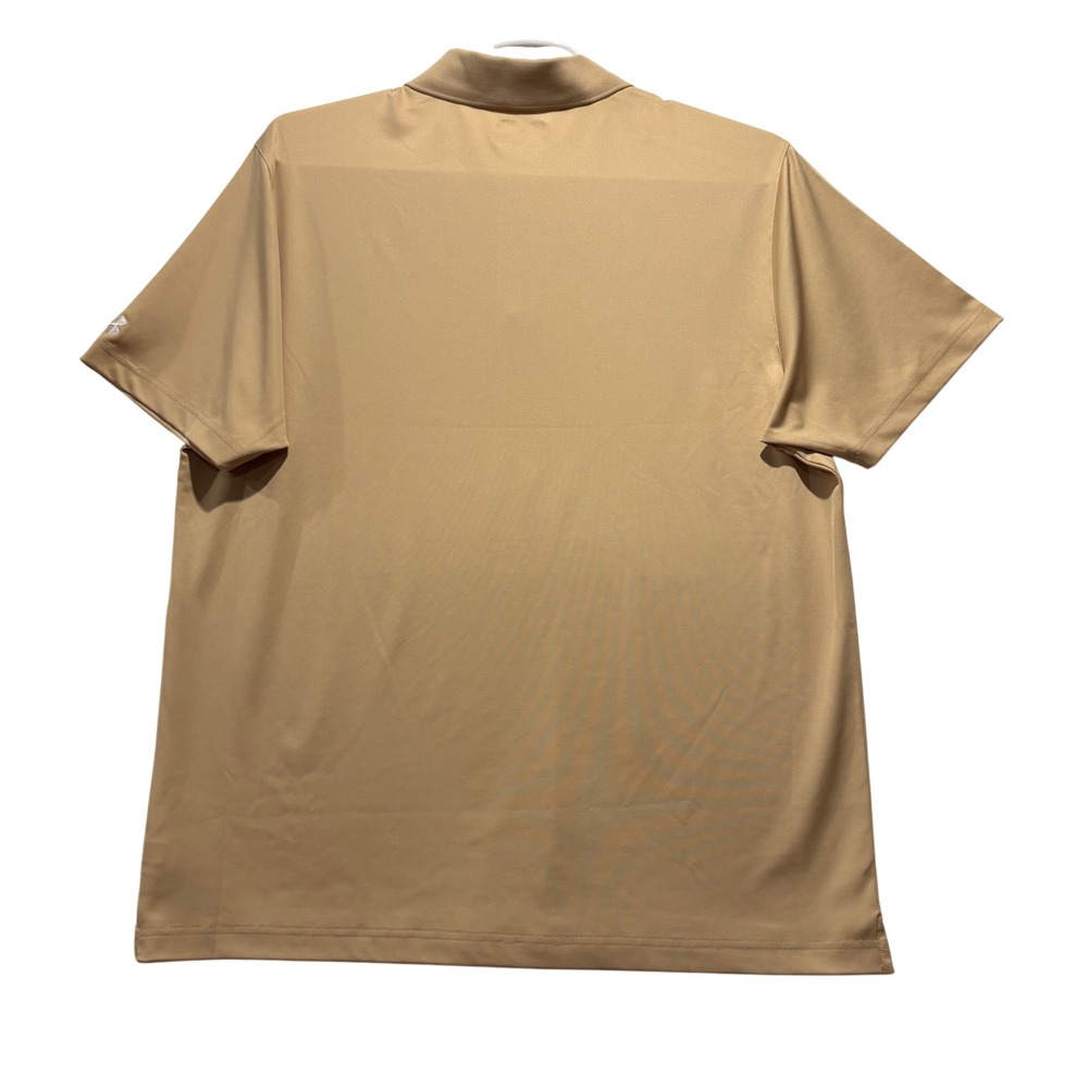 Under Armour Loose Heatgear Polo‎ Shirt Mens XL Tan Golf Athletic Short Sleeve